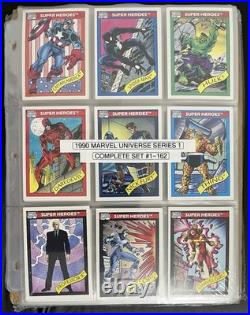 1990 Marvel Impel Series 1 -Complete Set, 8 Packets, Box & Promotional Folder