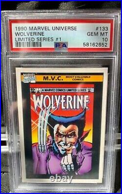 1990 Marvel Universe #133 Wolverine Limited Series PSA 10 Gem Mint Trading Card