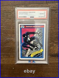 1990 Marvel Universe #2 Spider-Man PSA 10 GEM MINT