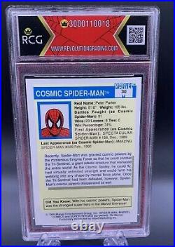 1990 Marvel Universe #30 Cosmic Spider-Man RCG 9.5 Gem MINT matching slab impel