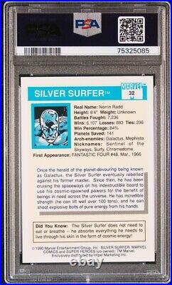 1990 Marvel Universe #32 Silver Surfer PSA 9 Mint