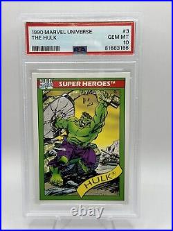 1990 Marvel Universe 3 The Hulk GEM MINT PSA 10