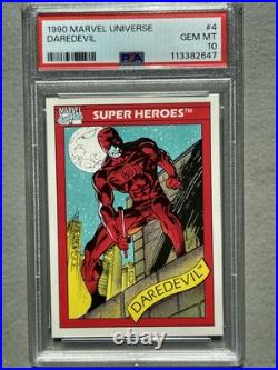 1990 Marvel Universe #4 Daredevil PSA 10 Gem MT 1990 Marvel Universe #4 Daredevil PSA 10 Gem MT