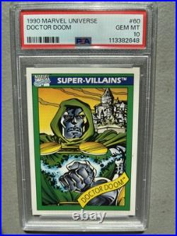 1990 Marvel Universe #60 Dr. Doom PSA GEM MT 10 1990 Marvel Universe #60 Dr. Doom PSA GEM MT 10