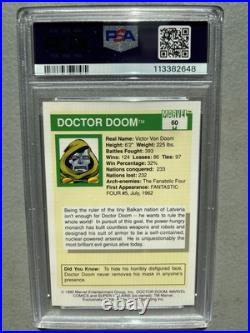 1990 Marvel Universe #60 Dr. Doom PSA GEM MT 10 1990 Marvel Universe #60 Dr. Doom PSA GEM MT 10