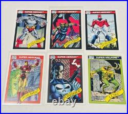 1990 Marvel Universe Complete Set with Holograms and Vendors Box ALL 167 CARDS