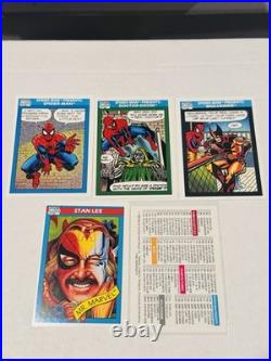 1990 Marvel Universe Complete Set with Holograms and Vendors Box ALL 167 CARDS