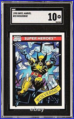 1990 Marvel Universe Impel Wolverine #23 SGC 10 GEM MINT Yellow X-Men Card