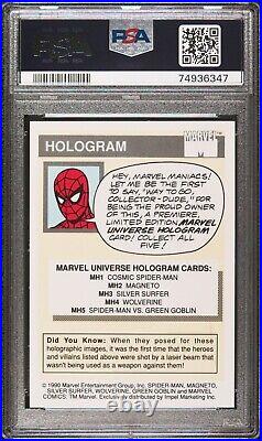 1990 Marvel Universe #MH4 Wolverine Holo PSA 8 NM Impel Near Mint Hologram RC