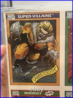 1990 Marvel Universe SEALED UNCUT OC Diamond Back Sabertooth Ghost Rider DL ET