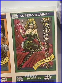 1990 Marvel Universe SEALED UNCUT OC Diamond Back Sabertooth Ghost Rider DL ET