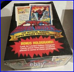 1990 Marvel Universe Series 1 And 2 Sealed Trading Card Box Lot Holograms