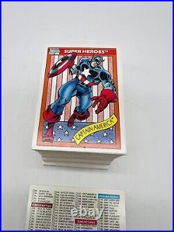 1990 Marvel Universe Series 1 Complete 162 Card Set W Storage Case