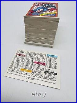 1990 Marvel Universe Series 1 Complete 162 Card Set W Storage Case