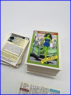 1990 Marvel Universe Series 1 Complete 162 Card Set W Storage Case