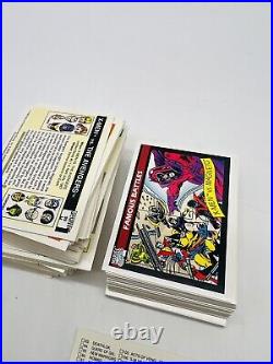 1990 Marvel Universe Series 1 Complete 162 Card Set W Storage Case