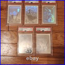 1990 Marvel Universe Series 1 Complete 5 Card HOLOGRAM Set MH1-MH5 Graded