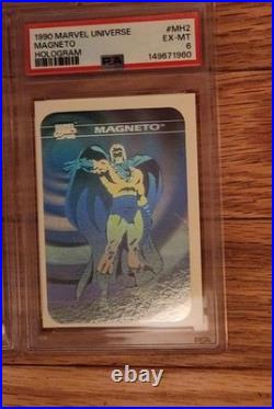 1990 Marvel Universe Series 1 Complete 5 Card HOLOGRAM Set MH1-MH5 Graded