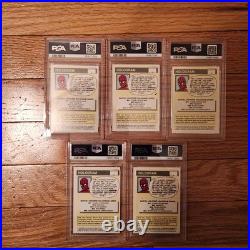 1990 Marvel Universe Series 1 Complete 5 Card HOLOGRAM Set MH1-MH5 Graded