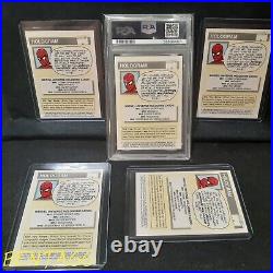 1990 Marvel Universe Series 1? Complete Hologram Set MH1-MH5 With 1x PSA 6 Ex-Mt