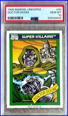 1990 Marvel Universe Series 1 Dr. Doom PSA 10 his 1st Marvel card! NEW MCU
