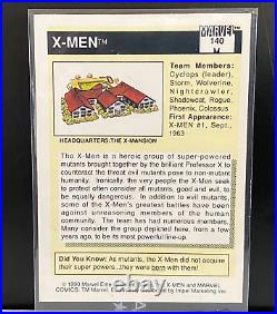 1990 Marvel Universe Series 1 Impel Trading Cards Key Team Pictures X-Men #140
