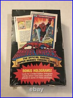 1990 Marvel Universe Series 1 Sealed Trading Card BOX 36 PACKS Bonus Holograms