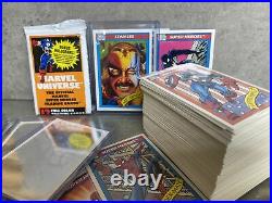 1990 Marvel Universe Series 1 Trading Cards COMPLETE BASE SET, #1-162 + HOLO SET
