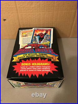 1990 Marvel Universe Series 1 Trading Cards Factory Box 36 sealed Packs Impel