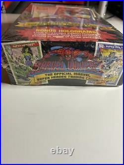 1990 Marvel Universe Series 1 Trading Cards Factory Sealed Box, Bonus Holograms