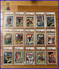 1990 Marvel Universe Series 1 Trading Cards /base set, Rookies PSA-15 Cards