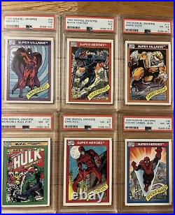 1990 Marvel Universe Series 1 Trading Cards /base set, Rookies PSA-15 Cards