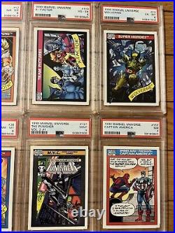 1990 Marvel Universe Series 1 Trading Cards /base set, Rookies PSA-15 Cards