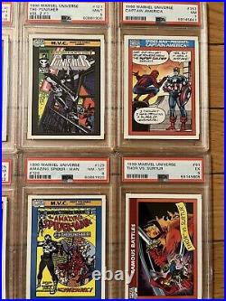 1990 Marvel Universe Series 1 Trading Cards /base set, Rookies PSA-15 Cards