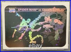 1990 Marvel Universe Series Spider-Man Vs Goblin Impel #MH5 Hologram CGC 9