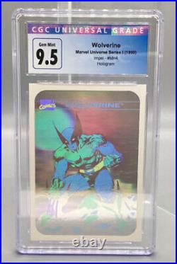 1990 Marvel Universe Series Wolverine Impel #MH4 Hologram CGC 9.5 Gem Mint