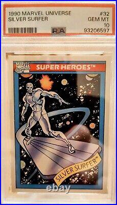 1990 Marvel Universe Silver Surfer #32 PSA 10 GEM MT Fantastic Four