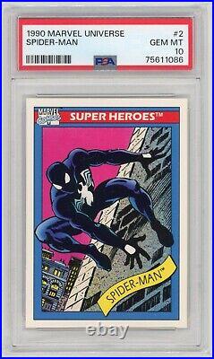 1990 Marvel Universe Spider-Man #2 Super Heroes PSA 10 Gem Mint
