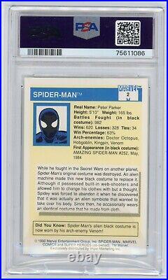 1990 Marvel Universe Spider-Man #2 Super Heroes PSA 10 Gem Mint