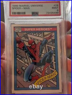 1990 Marvel Universe Spider-Man PSA 9 Mint #29