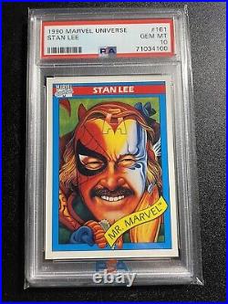 1990 Marvel Universe Stan Lee #161 PSA 10 GEM MINT