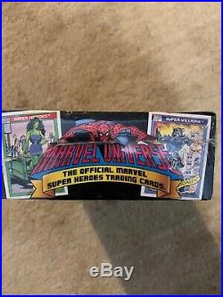 1990 Marvel Universe Superhero Series 1 Factory Sealed Trading Card Box 36Count