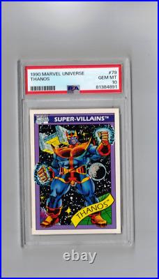 1990 Marvel Universe Thanos #79 PSA 10 Gem Mint Free Shipping LOW POP