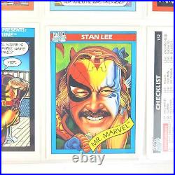 1990 Marvel Universe Trading Card Complete Base Set 1-162 Impel Stan Lee