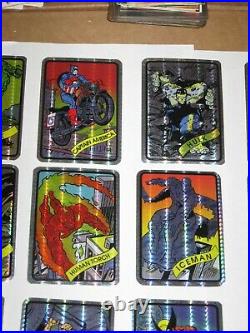 1990 Marvel Universe Vending Machine Prism Stickers Set Of 15 Complete Set