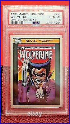 1990 Marvel Universe Wolverine Limited Series PSA 10 GEM MINT #133 -trading card