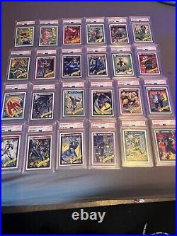 1990 marvel universe psa 10 Lot Of 87 Graded Cards