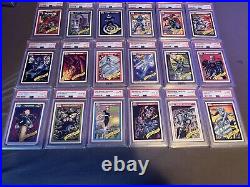 1990 marvel universe psa 10 Lot Of 87 Graded Cards