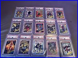 1990 marvel universe psa 10 Lot Of 87 Graded Cards