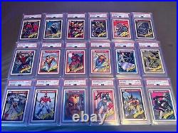 1990 marvel universe psa 10 Lot Of 87 Graded Cards